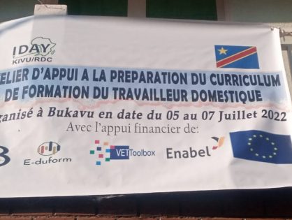 Workshop to support the preparation of a training curriculum for domestic workers in Kivu (DRC)